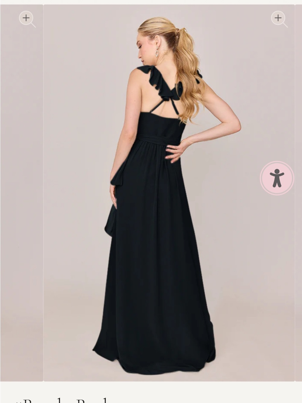 revelry dresses bridesmaid | | Revelry Valerie Black Chiffon Wrap Dress Large Maxi Gown 99 sale section Powder Blue Elegance ✨, Select Pant Waist Size:30